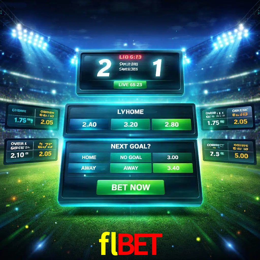Vista de apuestas en vivo flbet durante un partido en curso